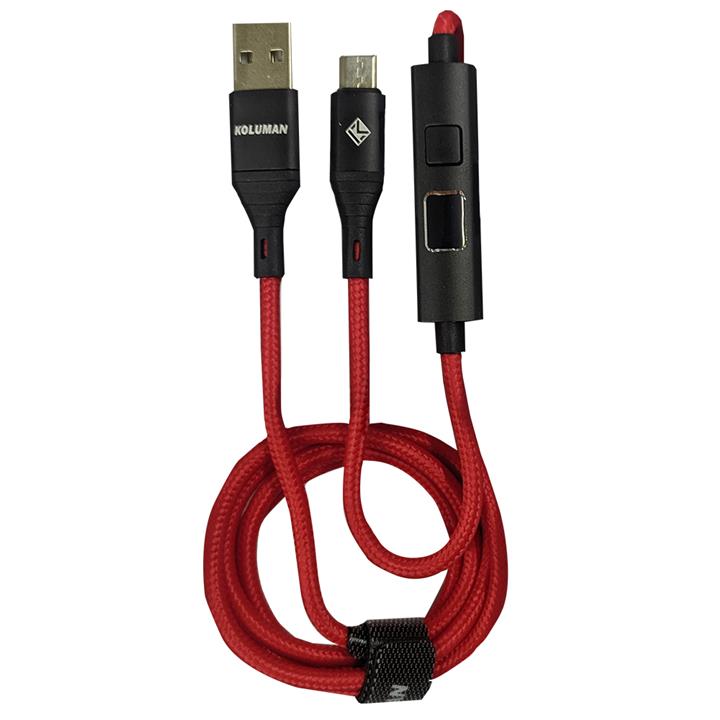 کابل تبدیل USB به microUSB کلومن مدل KD-L66 طول 1 متر